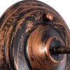 GloboStar® SORD 01067 Vintage Επιτοίχιο Φωτιστικό Απλίκα Μονόφωτο 1 x E27 IP20 Χάλκινο Μέταλλο - Μ26 x Π37 x Υ32cm