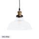 GLOBOSTAR® BINGLEY 01075 Vintage Κρεμαστό Φωτιστικό Οροφής με Ντουί 1 x E27 AC 220-240V IP20 - Διάφανο & Χρυσό - Μ24.5 x Π24.5 x Υ15cm GLOBOSTAR® BINGLEY 01075 Vintage Κρεμαστό Φωτιστικό Οροφής με Ντουί 1 x E27 AC 220-240V IP20 - Διάφανο & Χρυσό - Μ24.5 x Π24.5 x Υ15cm