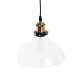GLOBOSTAR® BINGLEY 01075 Vintage Κρεμαστό Φωτιστικό Οροφής με Ντουί 1 x E27 AC 220-240V IP20 - Διάφανο & Χρυσό - Μ24.5 x Π24.5 x Υ15cm GLOBOSTAR® BINGLEY 01075 Vintage Κρεμαστό Φωτιστικό Οροφής με Ντουί 1 x E27 AC 220-240V IP20 - Διάφανο & Χρυσό - Μ24.5 x Π24.5 x Υ15cm