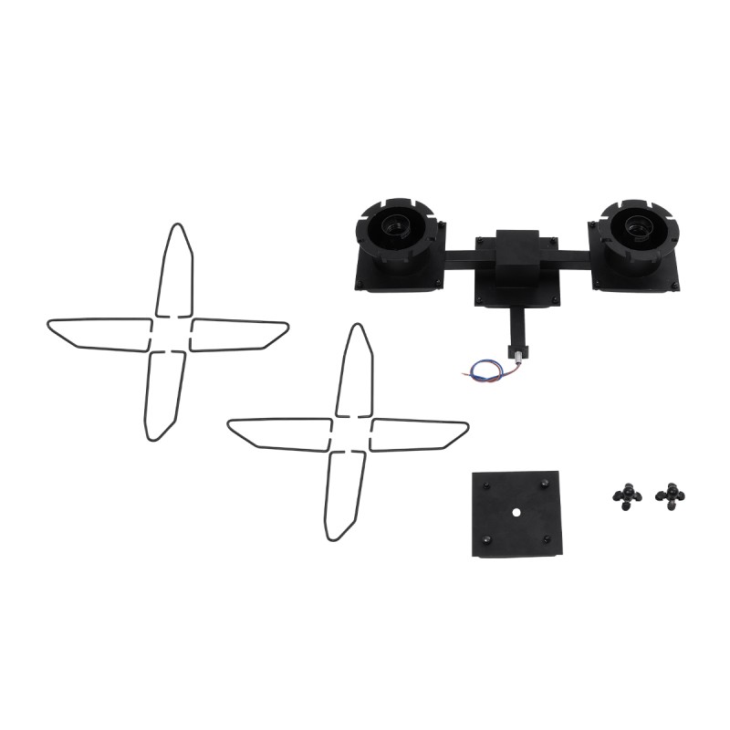 GloboStar® TORO 01079 Vintage Επιτοίχιο Φωτιστικό Απλίκα Δίφωτο 2 x E27 IP20 Μαύρο Μέταλλο - Μ44 x Π33 x Υ21cm