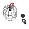 GloboStar® PARROT 01099 Μοντέρνο Κρεμαστό Φωτιστικό Πλέγμα Μονόφωτο 1 x E27 IP20 Μαύρο Μέταλλο - Μ28 x Π28 x Υ30cm