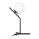 GloboStar® ELFIS 01100 Μοντέρνο Επιτραπέζιο Φωτιστικό Πορτατίφ Μονόφωτο 1 x E27 IP20 Μαύρο Μέταλλο με Λευκό Γυαλί - Μ22 x Π27 x Υ41cm GloboStar® ELFIS 01100 Μοντέρνο Επιτραπέζιο Φωτιστικό Πορτατίφ Μονόφωτο 1 x E27 Λευκή Γυάλινη Μπάλα με Μεταλλικό Μαύρο Σώμα Φ15 x Υ41cm