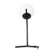 GloboStar® ELFIS 01100 Μοντέρνο Επιτραπέζιο Φωτιστικό Πορτατίφ Μονόφωτο 1 x E27 IP20 Μαύρο Μέταλλο με Λευκό Γυαλί - Μ22 x Π27 x Υ41cm GloboStar® ELFIS 01100 Μοντέρνο Επιτραπέζιο Φωτιστικό Πορτατίφ Μονόφωτο 1 x E27 Λευκή Γυάλινη Μπάλα με Μεταλλικό Μαύρο Σώμα Φ15 x Υ41cm