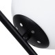 GloboStar® ELFIS 01100 Μοντέρνο Επιτραπέζιο Φωτιστικό Πορτατίφ Μονόφωτο 1 x E27 IP20 Μαύρο Μέταλλο με Λευκό Γυαλί - Μ22 x Π27 x Υ41cm GloboStar® ELFIS 01100 Μοντέρνο Επιτραπέζιο Φωτιστικό Πορτατίφ Μονόφωτο 1 x E27 Λευκή Γυάλινη Μπάλα με Μεταλλικό Μαύρο Σώμα Φ15 x Υ41cm
