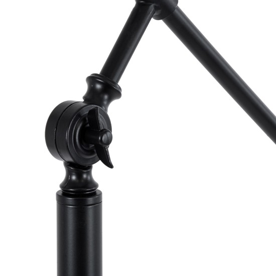 GloboStar® WYNGE 01101 Vintage Επιδαπέδιο Φωτιστικό Μονόφωτο 1 x E27 IP20 Μαύρο & Χρυσό Μέταλλο - Μ95 x Π27 x Υ174cm GloboStar® WYNGE 01101 Vintage Επιδαπέδιο Φωτιστικό Μονόφωτο 1 x E27 IP20 Μαύρο & Χρυσό Μέταλλο - Μ95 x Π27 x Υ174cm