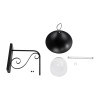GloboStar® ANNIEL 01123 Vintage Επιτοίχιο Φωτιστικό Απλίκα Μονόφωτο 1 x E27 IP20 Μαύρο Μέταλλο - Μ27 x Π40 x Υ56cm