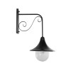 GloboStar® ANNIEL 01123 Vintage Επιτοίχιο Φωτιστικό Απλίκα Μονόφωτο 1 x E27 IP20 Μαύρο Μέταλλο - Μ27 x Π40 x Υ56cm