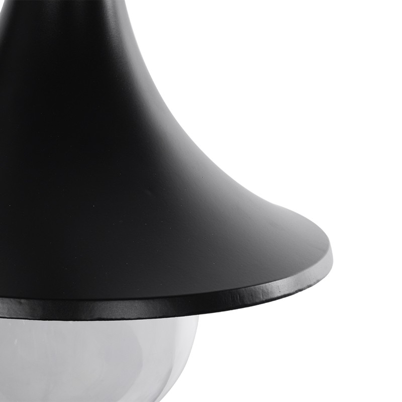 GloboStar® ANNIEL 01123 Vintage Επιτοίχιο Φωτιστικό Απλίκα Μονόφωτο 1 x E27 IP20 Μαύρο Μέταλλο - Μ27 x Π40 x Υ56cm