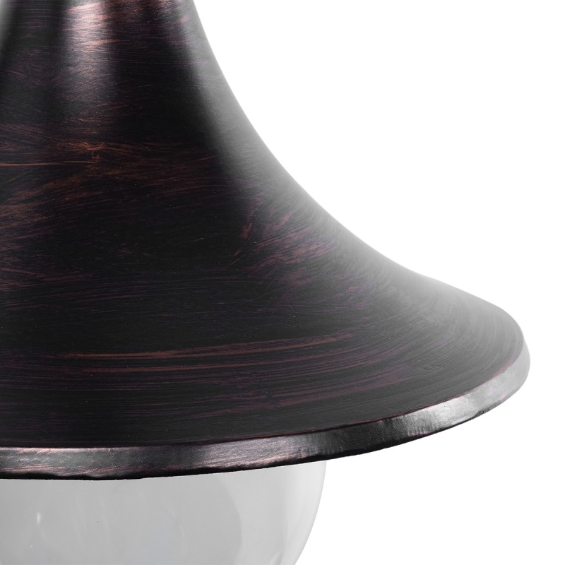 GloboStar® ANNIEL 01124 Vintage Επιτοίχιο Φωτιστικό Απλίκα Μονόφωτο 1 x E27 IP20 Χάλκινο Μέταλλο - Μ27 x Π40 x Υ56cm