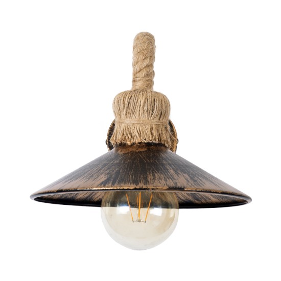 GLOBOSTAR® BRASSO 01132 Vintage Φωτιστικό Τοίχου - Απλίκα με Ντουί 1 x E27 AC 220-240V IP20 - Μπεζ & Χάλκινο Εφέ Σκουριάς - Μ38 x Π26.7 x Υ22cm GLOBOSTAR® BRASSO 01132 Vintage Φωτιστικό Τοίχου - Απλίκα με Ντουί 1 x E27 AC 220-240V IP20 - Μπεζ & Χάλκινο Εφέ Σκουριάς - Μ38 x Π26.7 x Υ22cm