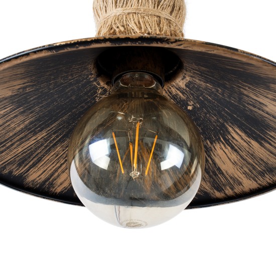 GLOBOSTAR® BRASSO 01132 Vintage Φωτιστικό Τοίχου - Απλίκα με Ντουί 1 x E27 AC 220-240V IP20 - Μπεζ & Χάλκινο Εφέ Σκουριάς - Μ38 x Π26.7 x Υ22cm GLOBOSTAR® BRASSO 01132 Vintage Φωτιστικό Τοίχου - Απλίκα με Ντουί 1 x E27 AC 220-240V IP20 - Μπεζ & Χάλκινο Εφέ Σκουριάς - Μ38 x Π26.7 x Υ22cm