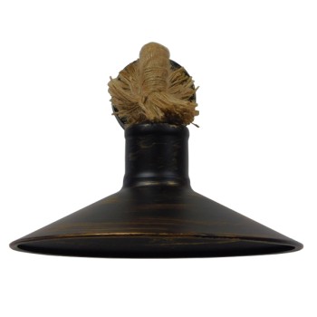 GLOBOSTAR® VINSA 01136 Boho Φωτιστικό Τοίχου - Απλίκα με Ντουί 1 x E27 AC 220-240V IP20 - Χάλκινο & Μπεζ - Μ50 x Π27 x Υ25cm