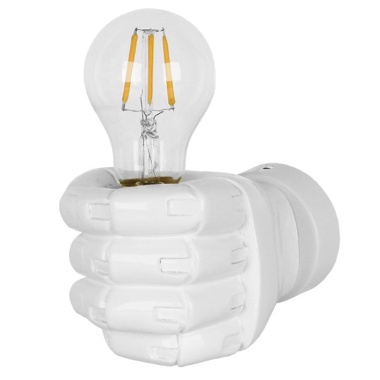 GloboStar® FIST 01137 Μοντέρνο Επιτοίχιο Φωτιστικό Απλίκα Μονόφωτο 1 x E27 IP20 Λευκό Γύψο - Μ15 x Π10 x Υ10cm GloboStar® FIST 01137 Μοντέρνο Επιτοίχιο Φωτιστικό Απλίκα Μονόφωτο 1 x E27 IP20 Λευκό Γύψο - Μ15 x Π10 x Υ10cm