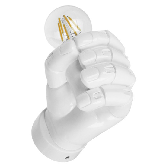 GloboStar® FIST 01137 Μοντέρνο Επιτοίχιο Φωτιστικό Απλίκα Μονόφωτο 1 x E27 IP20 Λευκό Γύψο - Μ15 x Π10 x Υ10cm GloboStar® FIST 01137 Μοντέρνο Επιτοίχιο Φωτιστικό Απλίκα Μονόφωτο 1 x E27 IP20 Λευκό Γύψο - Μ15 x Π10 x Υ10cm