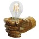 GloboStar® FIST 01138 Μοντέρνο Επιτοίχιο Φωτιστικό Απλίκα Μονόφωτο 1 x E27 IP20 Καφέ Γύψο - Μ15 x Π10 x Υ10cm GloboStar® FIST 01138 Μοντέρνο Επιτοίχιο Φωτιστικό Απλίκα Μονόφωτο 1 x E27 IP20 Καφέ Γύψο - Μ15 x Π10 x Υ10cm