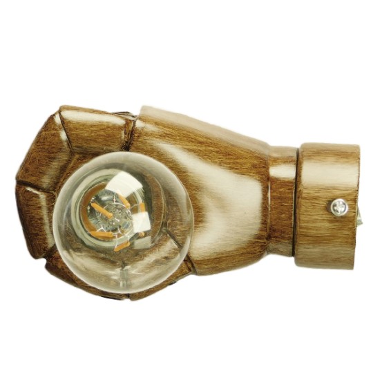 GloboStar® FIST 01138 Μοντέρνο Επιτοίχιο Φωτιστικό Απλίκα Μονόφωτο 1 x E27 IP20 Καφέ Γύψο - Μ15 x Π10 x Υ10cm GloboStar® FIST 01138 Μοντέρνο Επιτοίχιο Φωτιστικό Απλίκα Μονόφωτο 1 x E27 IP20 Καφέ Γύψο - Μ15 x Π10 x Υ10cm