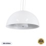 GLOBOSTAR® SERENIA 01152 Μοντέρνο Κρεμαστό Φωτιστικό Οροφής με Ντουί 1 x E27 AC 220-240V IP20 - Λευκό - Μ40 x Π40 x Υ20cm