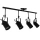 GLOBOSTAR® HOLLYWOOD 01156 Vintage Φωτιστικό Οροφής με Ντουί 4 x E27 AC 220-240V IP20 - Μαύρο - Μ13 x Π110 x Υ38cm GLOBOSTAR® HOLLYWOOD 01156 Vintage Φωτιστικό Οροφής με Ντουί 4 x E27 AC 220-240V IP20 - Μαύρο - Μ13 x Π110 x Υ38cm