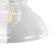 GloboStar® LYDIA 01159 Vintage Επιτοίχιο Φωτιστικό Απλίκα Μονόφωτο 1 x E27 IP20 Μπρούτζινο Μέταλλο με Διάφανο Γυαλί - Μ19 x Π30 x Υ24cm