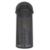 GloboStar® HOLVIA 01160 Vintage Επιτοίχιο Φωτιστικό Απλίκα Μονόφωτο 1 x E27 IP20 Μαύρο Μέταλλο - Μ16 x Π12 x Υ34cm