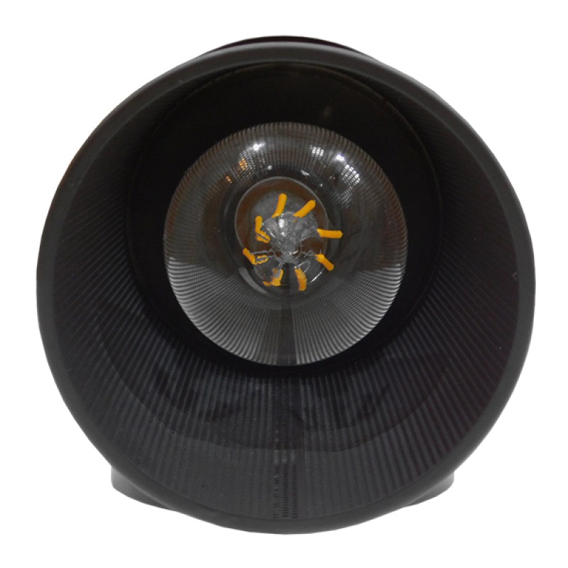 GloboStar® HOLVIA 01160 Vintage Επιτοίχιο Φωτιστικό Απλίκα Μονόφωτο 1 x E27 IP20 Μαύρο Μέταλλο - Μ16 x Π12 x Υ34cm