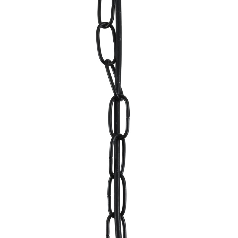 GloboStar® LARKIN 01175 Vintage Κρεμαστό Φωτιστικό Καμπάνα Μονόφωτο 1 x E27 IP20 Μαύρο Μέταλλο - Μ30 x Π30 x Y28cm