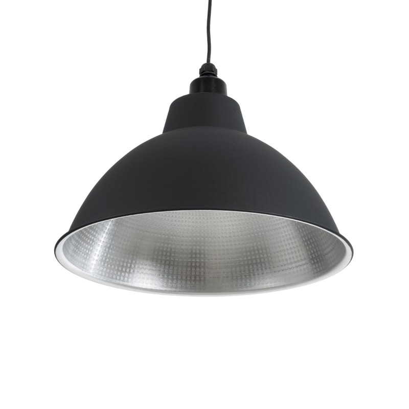 GLOBOSTAR® LOUVE 01177 Vintage Κρεμαστό Φωτιστικό Οροφής με Ντουί 1 x E27 AC 220-240V IP20 - Μαύρο - Μ40 x Π40 x Υ30cm