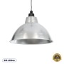 GLOBOSTAR® LOUVE 01178 Vintage Κρεμαστό Φωτιστικό Οροφής με Ντουί 1 x E27 AC 220-240V IP20 - Ασημί - Μ40 x Π40 x Υ30cm