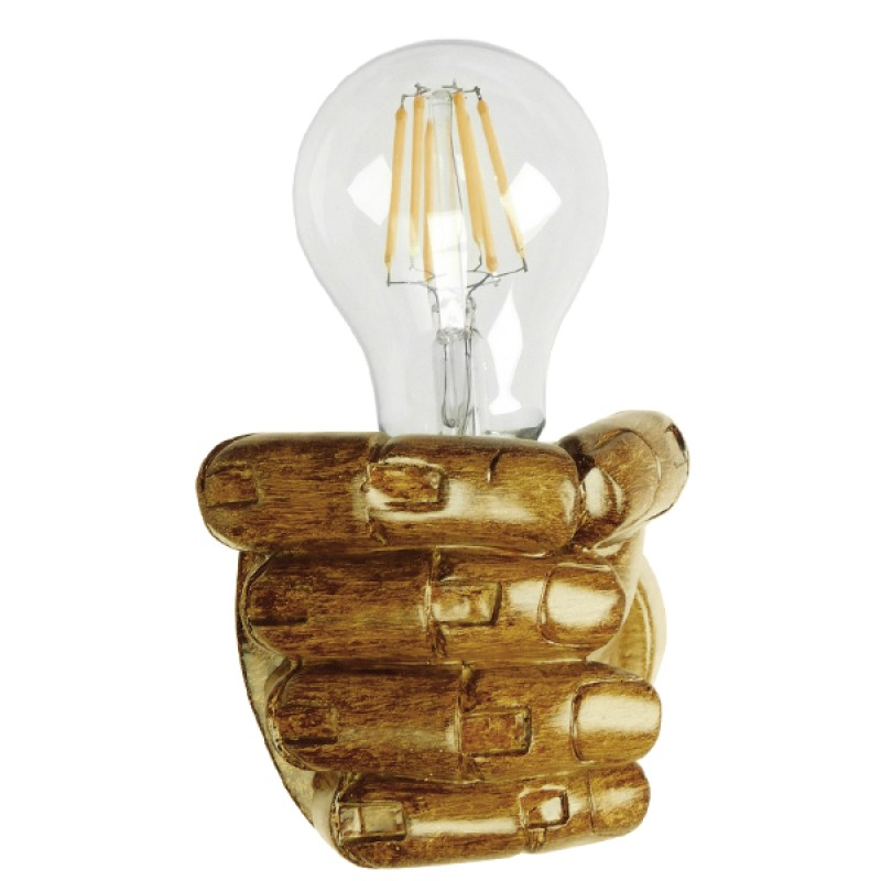 GloboStar® TROUVER 01183 Vintage Επιτοίχιο Φωτιστικό Απλίκα Μονόφωτο 1 x E27 IP20 Μπρούτζινο & Κόκκινο Μέταλλο με Μπεζ Σχοινί Μ14.5 x Π3.3 x Υ16cm