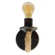 GloboStar® DAKER 01184 Vintage Επιτοίχιο Φωτιστικό Απλίκα Μονόφωτο 1 x E27 IP20 Χάλκινο Μέταλλο Με Μπεζ Σχοινί - Μ21 x Π12 x Υ16cm GloboStar® DAKER 01184 Vintage Επιτοίχιο Φωτιστικό Απλίκα Μονόφωτο 1 x E27 IP20 Χάλκινο Μέταλλο Με Μπεζ Σχοινί - Μ21 x Π12 x Υ16cm