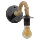 GloboStar® DAKER 01184 Vintage Επιτοίχιο Φωτιστικό Απλίκα Μονόφωτο 1 x E27 IP20 Χάλκινο Μέταλλο Με Μπεζ Σχοινί - Μ21 x Π12 x Υ16cm GloboStar® DAKER 01184 Vintage Επιτοίχιο Φωτιστικό Απλίκα Μονόφωτο 1 x E27 IP20 Χάλκινο Μέταλλο Με Μπεζ Σχοινί - Μ21 x Π12 x Υ16cm