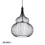 GLOBOSTAR® LILY 01199 Μοντέρνο Κρεμαστό Φωτιστικό Οροφής με Ντουί 1 x E27 AC 220-240V IP20 - Μαύρο & Λευκό - Μ31 x Π31 x Υ42cm