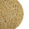 GloboStar® OCEANA 01200 Boho Κρεμαστό Φωτιστικό Μπάλα Μονόφωτο 1 x E27 IP20 Μπεζ Σχοινί - Μ20 x Π20 x Υ20cm