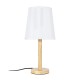 GloboStar® NAPHIE 01208 Κλασσικό Επιτραπέζιο Φωτιστικό Πορτατίφ Μονόφωτο 1 x E27 IP20 Μπεζ Ξύλο με Λευκό Ύφασμα - Μ21 x Π21 x Υ42cm GloboStar® NAPHIE 01208 Κλασικό Επιτραπέζιο Φωτιστικό Πορτατίφ Μονόφωτο 1 x E27 Ξύλινο με Λευκό Καπέλο Φ21 x Υ42cm
