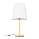 GloboStar® NAPHIE 01208 Κλασσικό Επιτραπέζιο Φωτιστικό Πορτατίφ Μονόφωτο 1 x E27 IP20 Μπεζ Ξύλο με Λευκό Ύφασμα - Μ21 x Π21 x Υ42cm GloboStar® NAPHIE 01208 Κλασικό Επιτραπέζιο Φωτιστικό Πορτατίφ Μονόφωτο 1 x E27 Ξύλινο με Λευκό Καπέλο Φ21 x Υ42cm