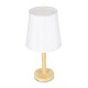 GloboStar® NAPHIE 01208 Κλασσικό Επιτραπέζιο Φωτιστικό Πορτατίφ Μονόφωτο 1 x E27 IP20 Μπεζ Ξύλο με Λευκό Ύφασμα - Μ21 x Π21 x Υ42cm GloboStar® NAPHIE 01208 Κλασικό Επιτραπέζιο Φωτιστικό Πορτατίφ Μονόφωτο 1 x E27 Ξύλινο με Λευκό Καπέλο Φ21 x Υ42cm