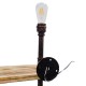 GloboStar® ENIMAS 01217 Vintage Επιτοίχιο Φωτιστικό Απλίκα Δίφωτο 2 x E27 IP20 Χάλκινο Μέταλλο με Μπεζ Ξύλο - Μ65 x Π23 x Υ76cm GloboStar® ENIMAS 01217 Vintage Επιτοίχιο Φωτιστικό Απλίκα Δίφωτο 2 x E27 IP20 Χάλκινο Μέταλλο με Μπεζ Ξύλο - Μ65 x Π23 x Υ76cm