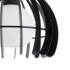 GloboStar® INGLEY 01226 Μοντέρνο Κρεμαστό Φωτιστικό Πλέγμα Μονόφωτο 1 x E27 IP20 Μαύρο Μέταλλο με Λευκό Γυαλί - Μ26 x Π26 x Υ21cm