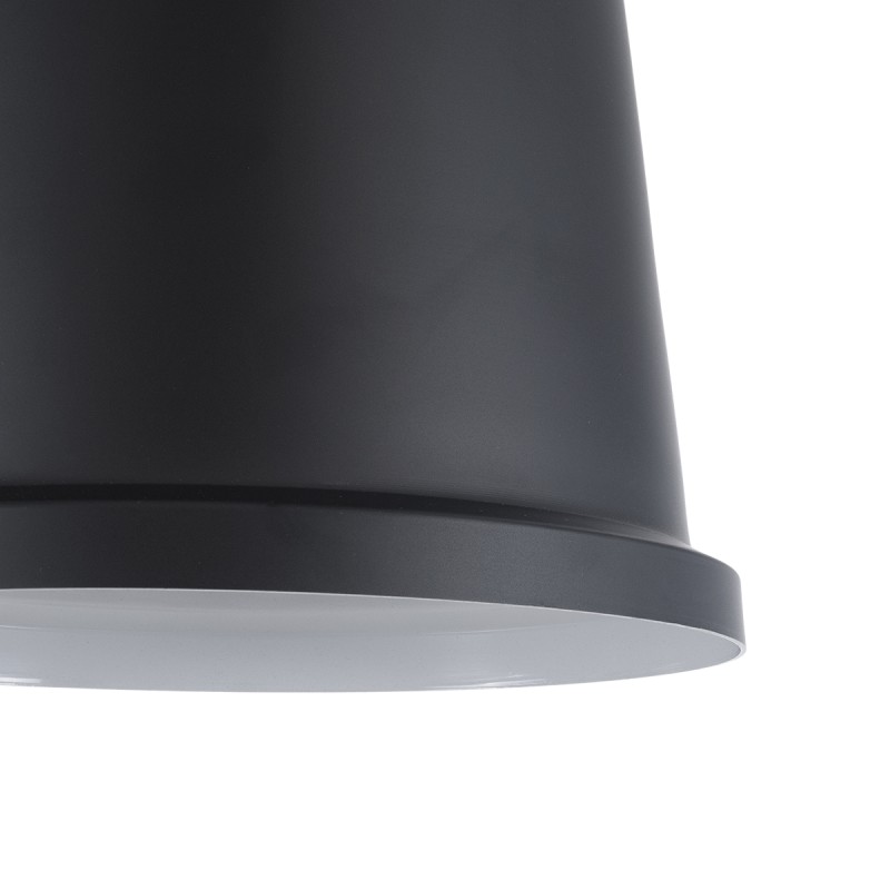 GloboStar® NUNZIATA 01236 Vintage Κρεμαστό Φωτιστικό Καμπάνα Μονόφωτο 1 x E27 IP20 Μαύρο & Χρυσό Μέταλλο - Μ26 x Π26 x Υ40cm