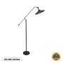 GLOBOSTAR® SILENE 01243 Vintage Επιδαπέδιο Φωτιστικό με Ντουί 1 x E27 AC 220-240V IP20 - Μαύρο & Χρυσό - Μ30 x Π30 x Υ194cm