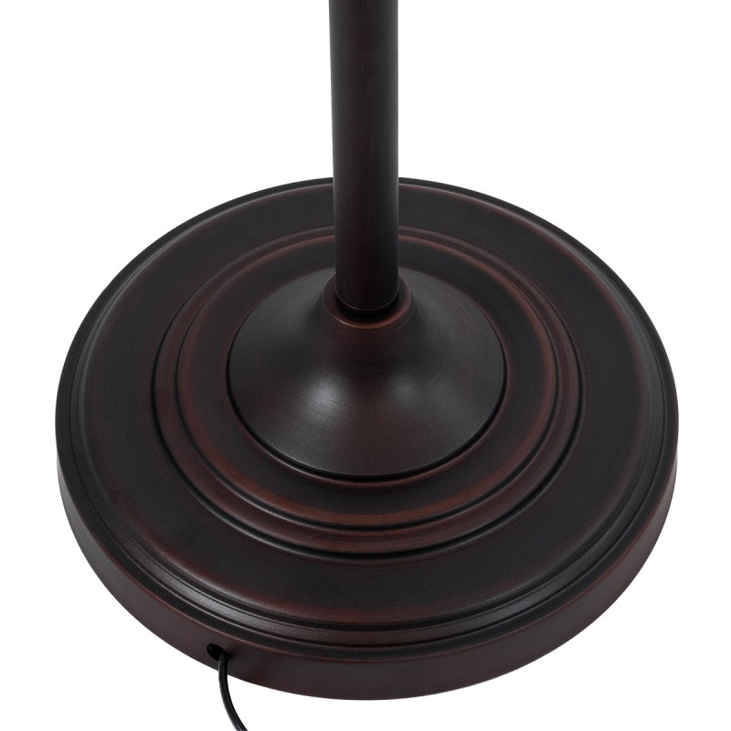 GLOBOSTAR® SILENE 01243 Vintage Επιδαπέδιο Φωτιστικό με Ντουί 1 x E27 AC 220-240V IP20 - Μαύρο & Χρυσό - Μ30 x Π30 x Υ194cm