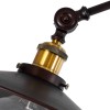 GLOBOSTAR® SILENE 01243 Vintage Επιδαπέδιο Φωτιστικό με Ντουί 1 x E27 AC 220-240V IP20 - Μαύρο & Χρυσό - Μ30 x Π30 x Υ194cm
