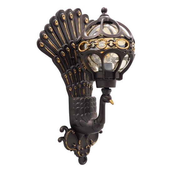GloboStar® CORNELIA 01250 Vintage Επιτοίχιο Φωτιστικό Απλίκα Μονόφωτο 1 x E27 IP20 Καφέ & Χρυσό Μέταλλο με Μελί Γυαλί - Μ20 x Π32 x Υ55cm GloboStar® CORNELIA 01250 Vintage Επιτοίχιο Φωτιστικό Απλίκα Μονόφωτο 1 x E27 IP20 Καφέ & Χρυσό Μέταλλο με Μελί Γυαλί - Μ20 x Π32 x Υ55cm