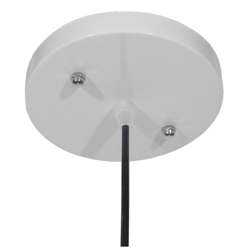 GLOBOSTAR® VALLETE 01256 Μοντέρνο Κρεμαστό Φωτιστικό Οροφής με Ντουί 1 x E27 AC 220-240V IP20 - Λευκό & Μπεζ - Μ45 x Π45 x Υ27cm