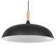 GloboStar® VALLETE 01258 Μοντέρνο Κρεμαστό Φωτιστικό Καμπάνα Μονόφωτο 1 x E27 IP20 Μαύρο Μέταλλο με Μπεζ Ξύλο - Μ45 x Π45 x Υ27cm GloboStar® VALLETE 01258 Μοντέρνο Κρεμαστό Φωτιστικό Καμπάνα Μονόφωτο 1 x E27 IP20 Μαύρο Μέταλλο με Μπεζ Ξύλο - Μ45 x Π45 x Υ27cm