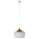 GLOBOSTAR® VILI 01260 Μοντέρνο Κρεμαστό Φωτιστικό Οροφής με Ντουί 1 x E27 AC 220-240V IP20 - Λευκό & Μπεζ - Μ35 x Π35 x Υ27cm GLOBOSTAR® VILI 01260 Μοντέρνο Κρεμαστό Φωτιστικό Οροφής με Ντουί 1 x E27 AC 220-240V IP20 - Λευκό & Μπεζ - Μ35 x Π35 x Υ27cm