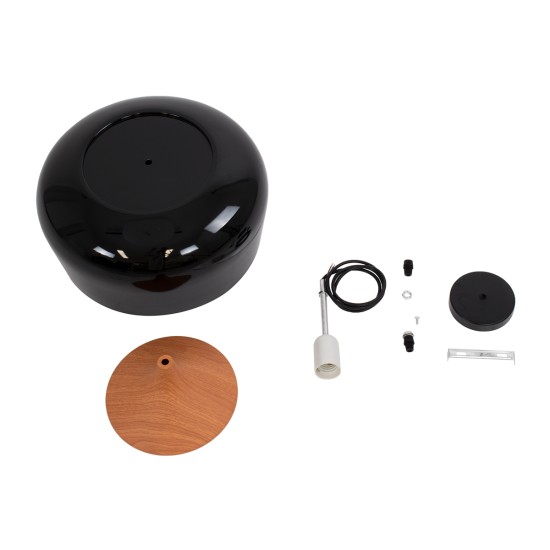 GloboStar® VILI 01261 Μοντέρνο Κρεμαστό Φωτιστικό Καμπάνα Μονόφωτο 1 x E27 IP20 Μαύρο & Μπεζ Μέταλλο - Μ35 x Π35 x Υ27cm GloboStar® VILI 01261 Μοντέρνο Κρεμαστό Φωτιστικό Καμπάνα Μονόφωτο 1 x E27 IP20 Μαύρο & Μπεζ Μέταλλο - Μ35 x Π35 x Υ27cm