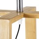 GloboStar® SQUID 01265 Μοντέρνο Επιτραπέζιο Φωτιστικό Πορτατίφ Μονόφωτο 1 x E27 IP20 Μπεζ Ξύλο με Μπεζ Ύφασμα - Μ30 x Π30 x Υ63cm GloboStar® SQUID 01265 Μοντέρνο Επιτραπέζιο Φωτιστικό Πορτατίφ Μονόφωτο 1 x E27 Ξύλινο με Μπεζ Καπέλο Φ30 x Υ63cm