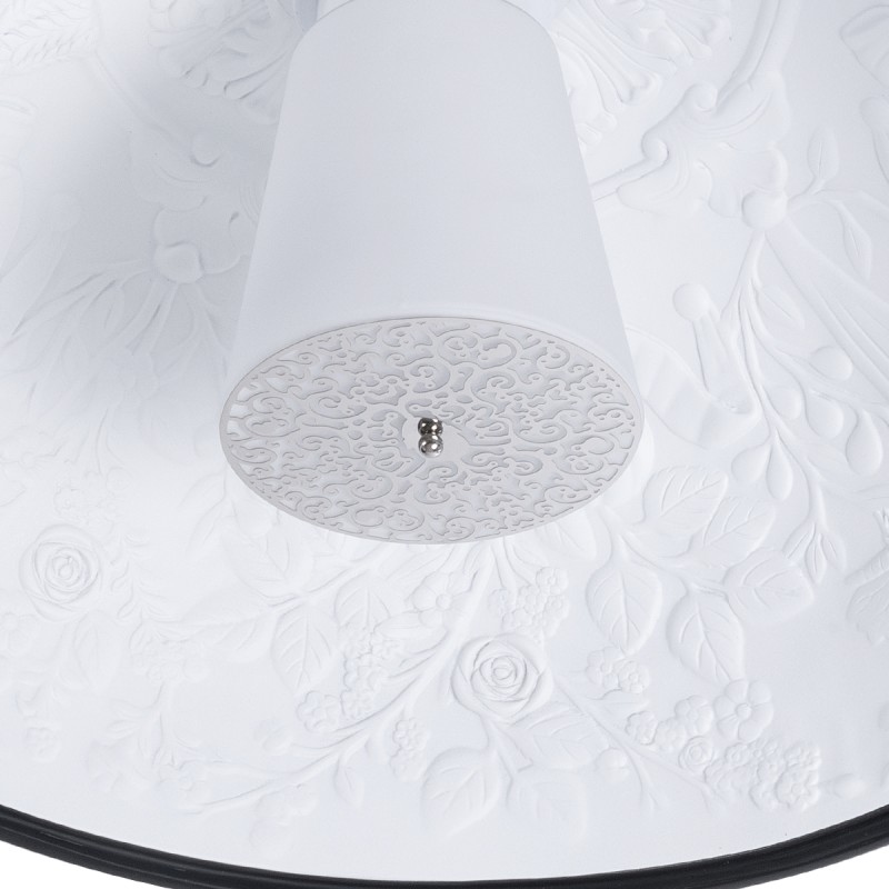 GLOBOSTAR® SERENIA 01270 Μοντέρνο Κρεμαστό Φωτιστικό Οροφής με Ντουί 1 x E27 AC 220-240V IP20 - Μαύρο & Λευκό - Μ60 x Π60 x Υ30cm