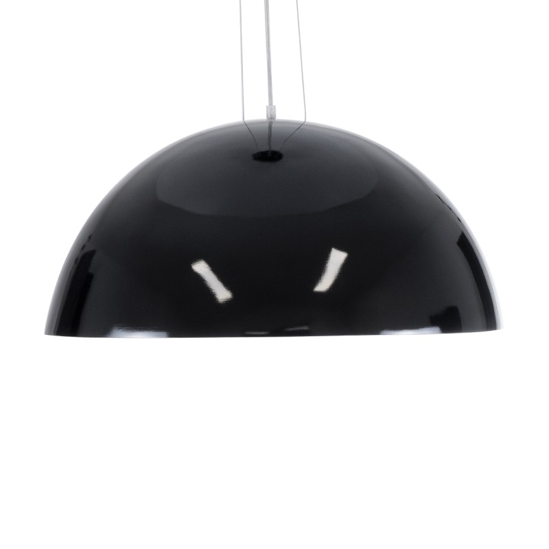 GLOBOSTAR® SERENIA 01270 Μοντέρνο Κρεμαστό Φωτιστικό Οροφής με Ντουί 1 x E27 AC 220-240V IP20 - Μαύρο & Λευκό - Μ60 x Π60 x Υ30cm